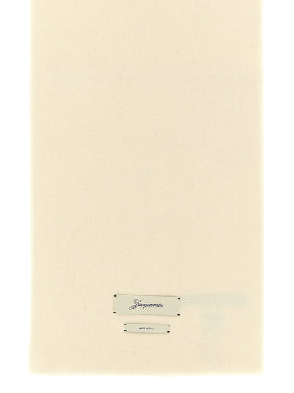 Jacquemus Beige Cashmere Scarf