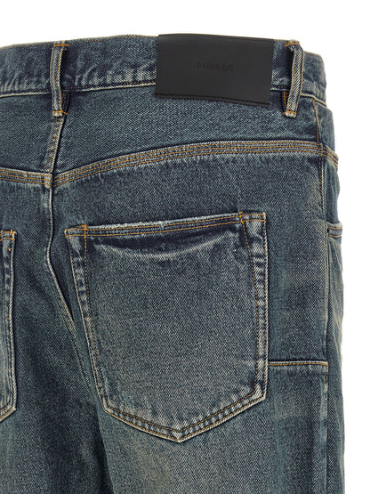 PURPLE Blue Cotton Jeans Denim