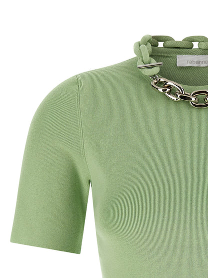 Paco Rabanne Bicolor Textile T-Shirt