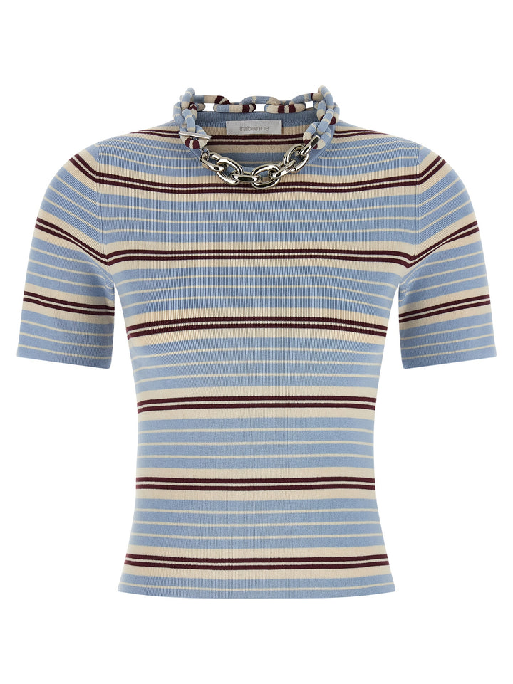Paco Rabanne Blue Textile T-Shirt