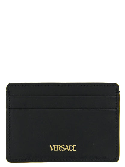 Versace Black Calfskin Cardholder