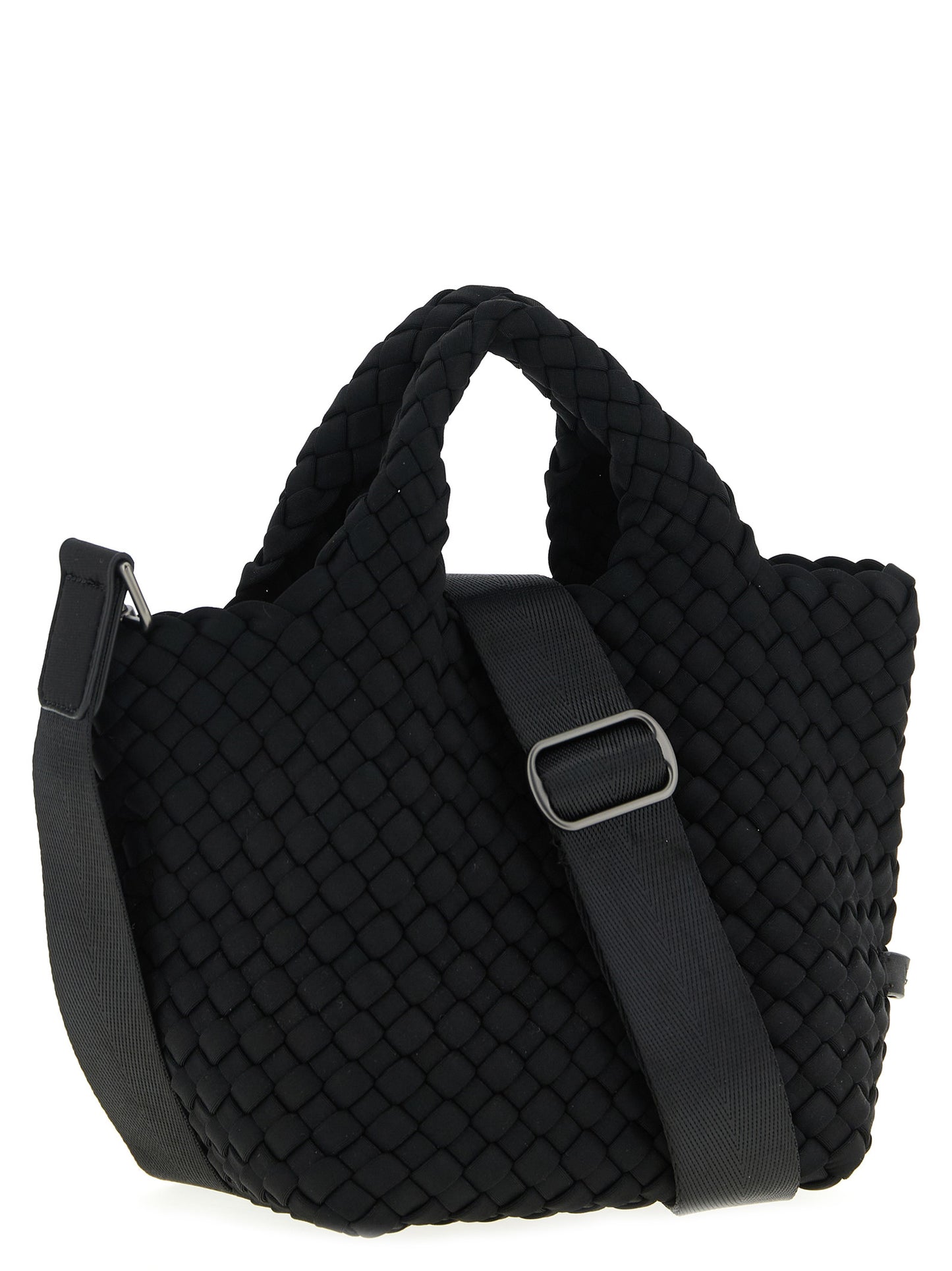 NAGHEDI Black Neoprene Tote Bag