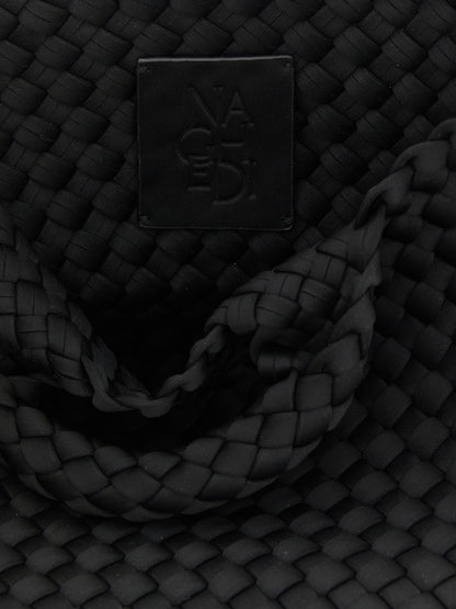 NAGHEDI Black Neoprene Tote Bag