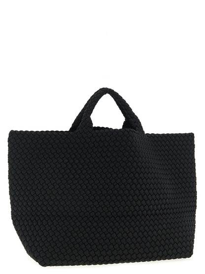 NAGHEDI Black Neoprene Tote Bag