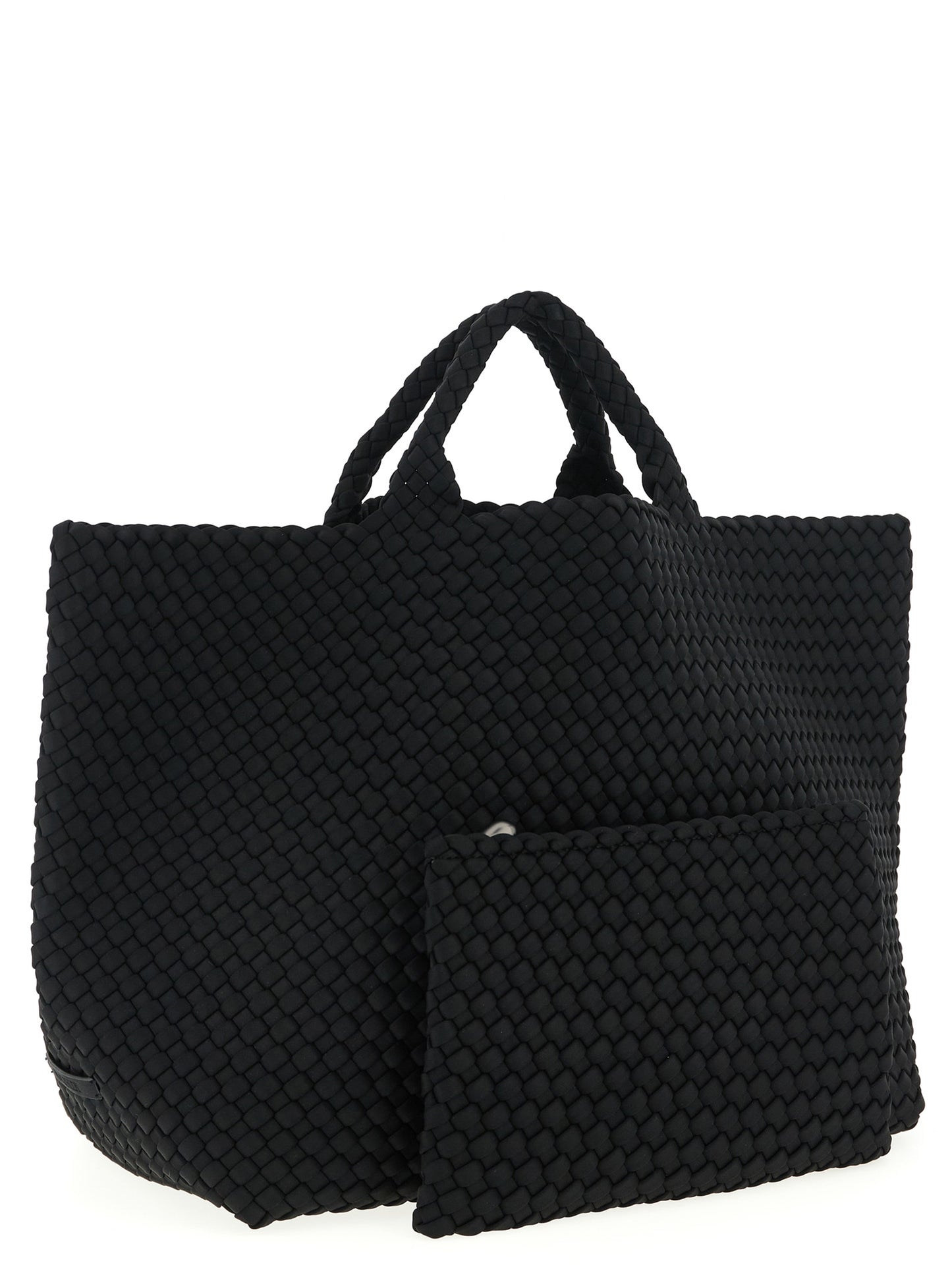 NAGHEDI Black Neoprene Tote Bag
