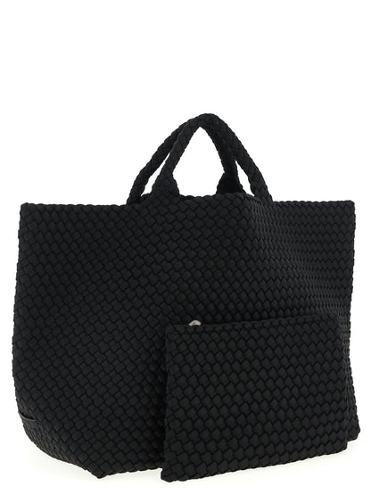NAGHEDI Black Neoprene Tote Bag
