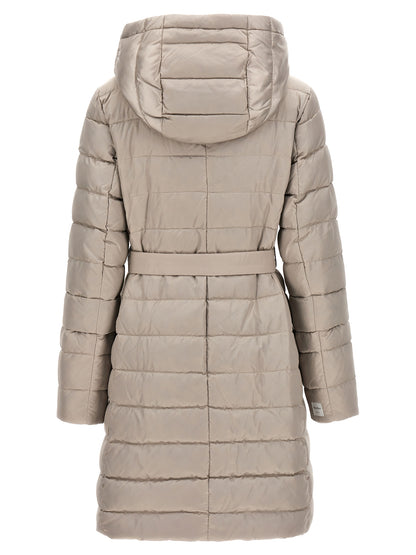 Max Mara White Polyamide Full-Length Jacket
