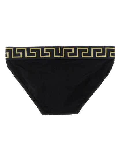 Versace Black Cotton Briefs