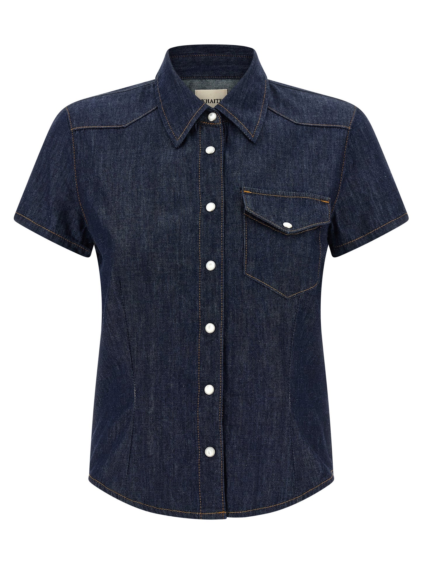 Khaite Blue Cotton Blouse