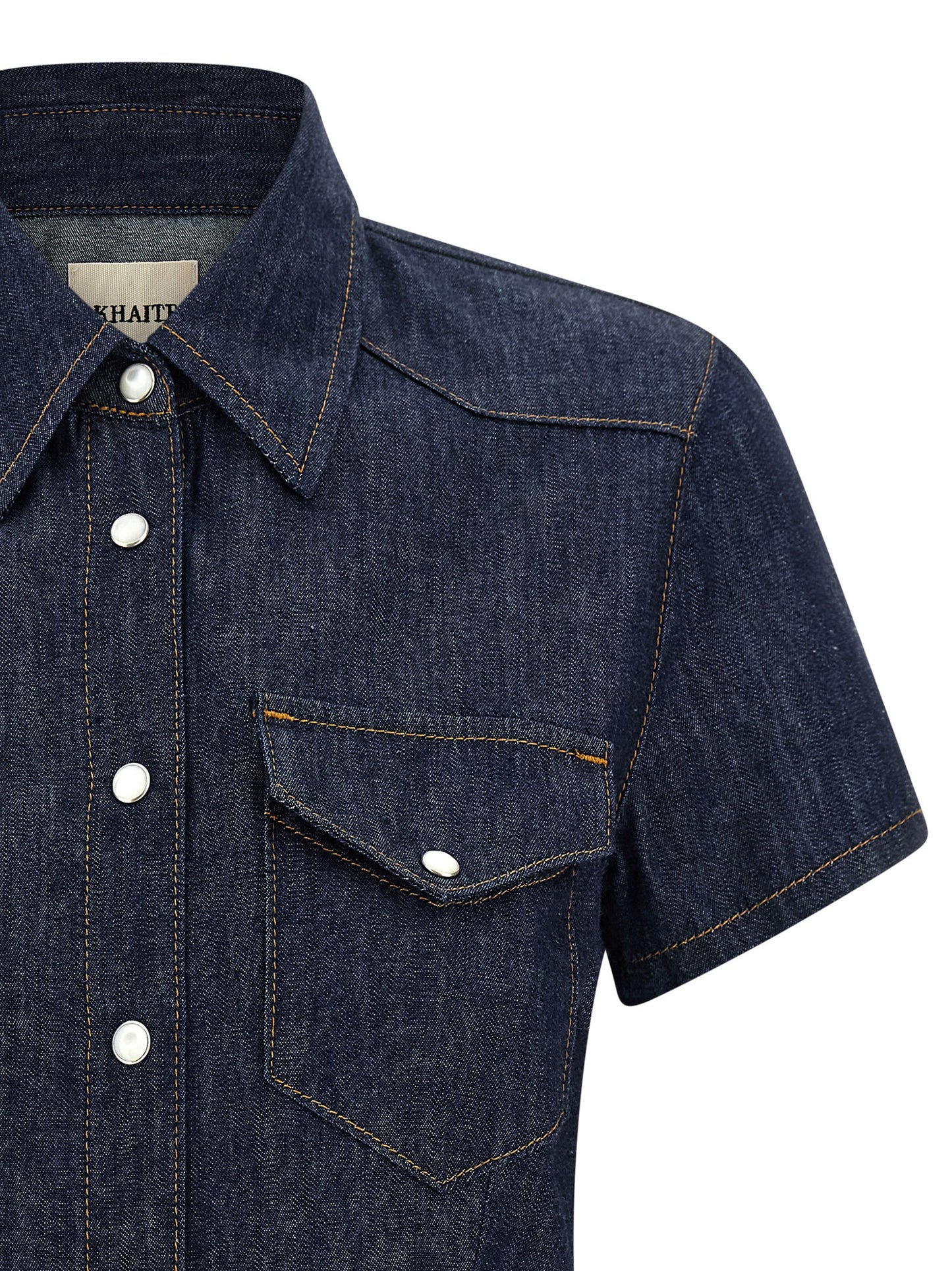 Khaite Blue Cotton Blouse