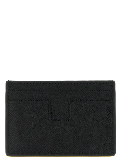 Tom Ford Black Calfskin Cardholder