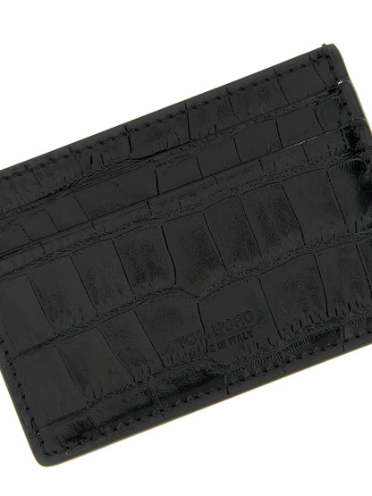 Tom Ford Black Calfskin Cardholder