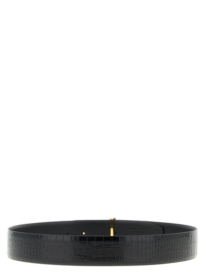 Tom Ford Black Calfskin Regular Belt
