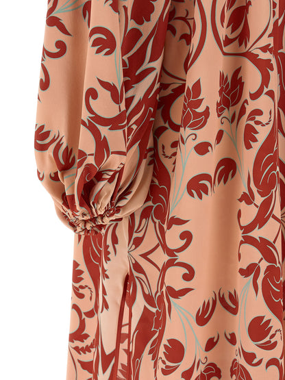 F.R.S. - FOR RESTLESS SLEEPERS Multicolor Silk Long Dress