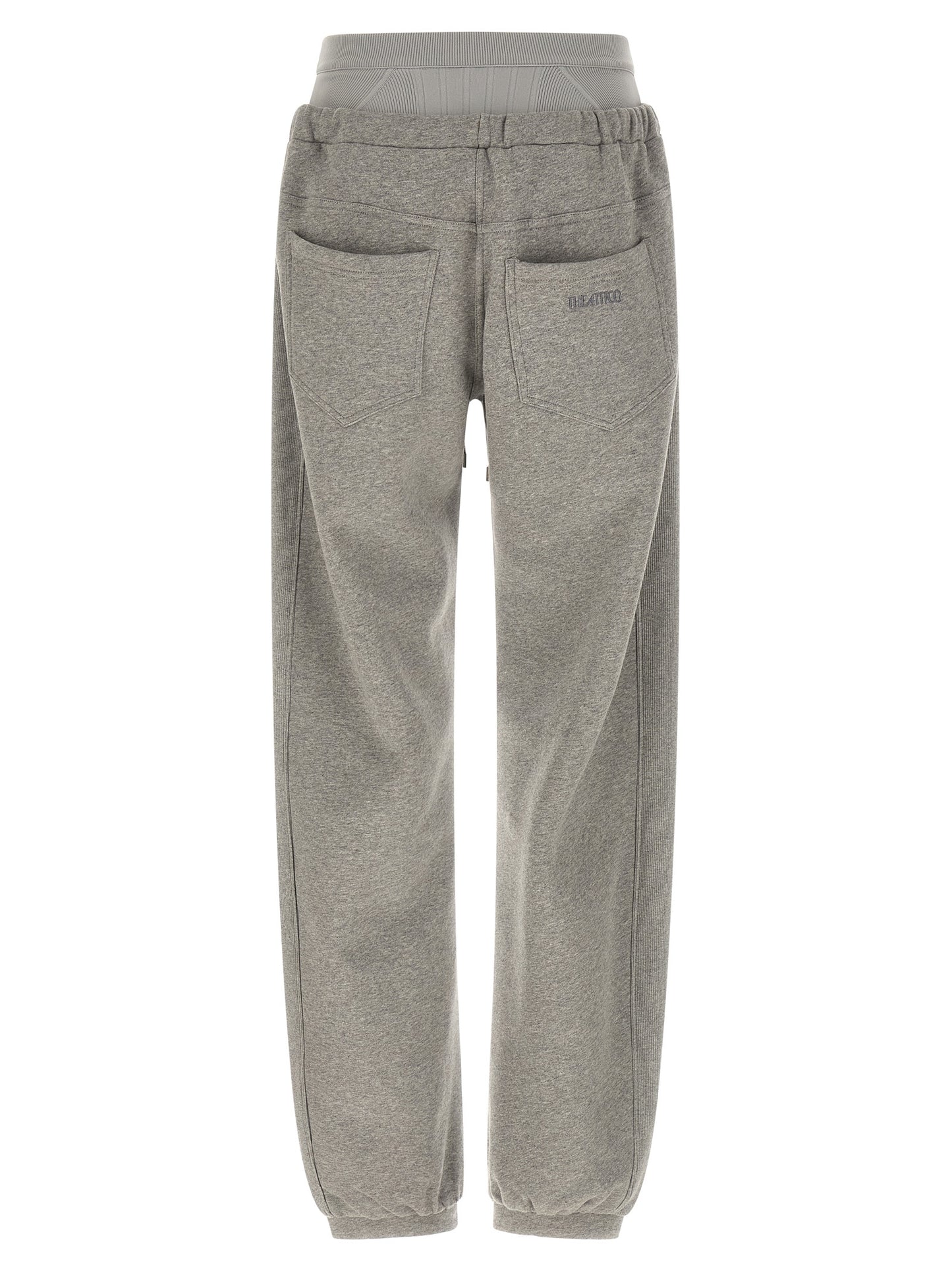 The Attico Gray Cotton Joggers (Workout Pants)