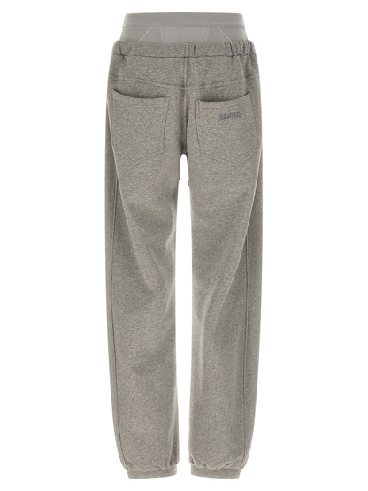 The Attico Gray Cotton Joggers (Workout Pants)