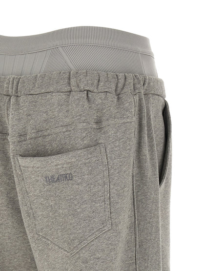 The Attico Gray Cotton Joggers (Workout Pants)