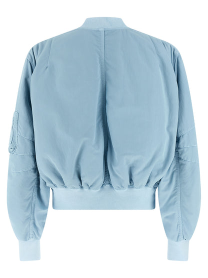The Attico Blue Polyamide Bomber