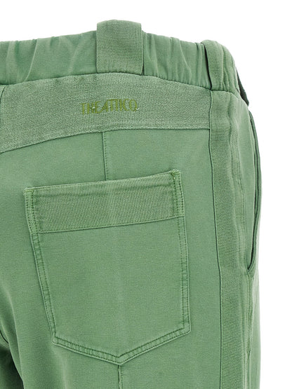 The Attico Bicolor Cotton Casual Pants