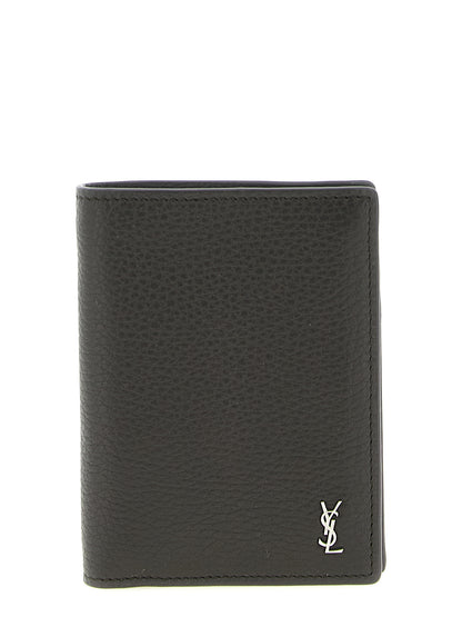 Saint Laurent Brown Calfskin Leather Wallet