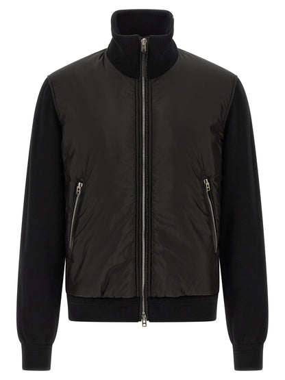 Tom Ford Black Wool Bomber