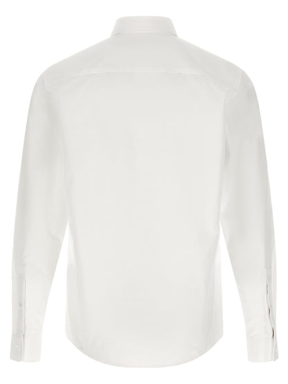Burberry White Cotton Blouse