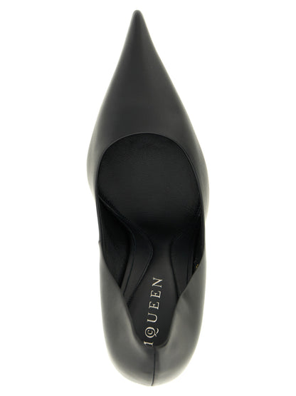 Alexander McQueen Black Calfskin High Heel Pumps