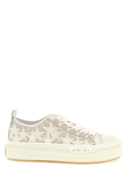 Amiri Beige Polyester Low Top Sneakers
