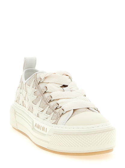 Amiri Beige Polyester Low Top Sneakers