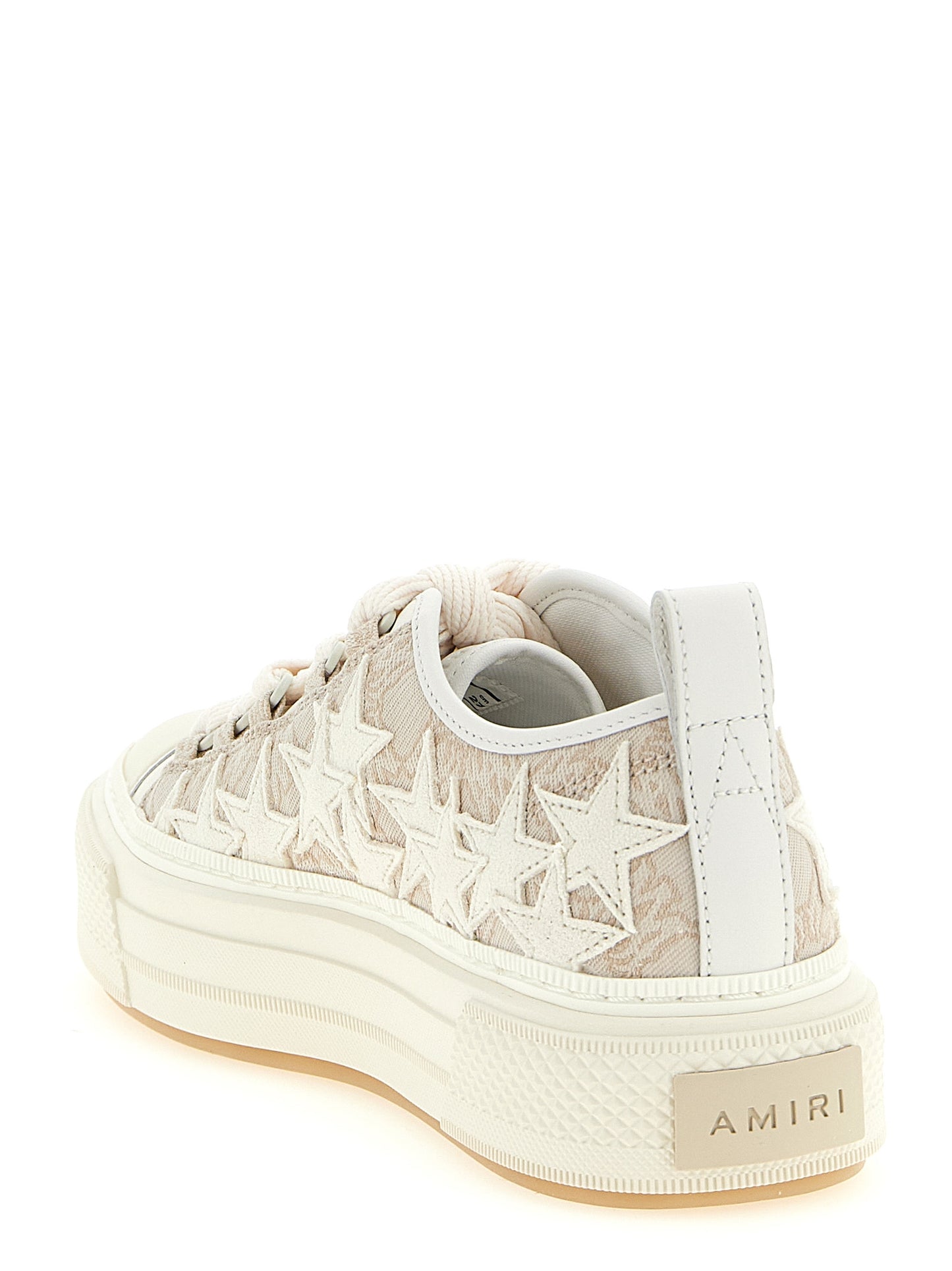 Amiri Beige Polyester Low Top Sneakers