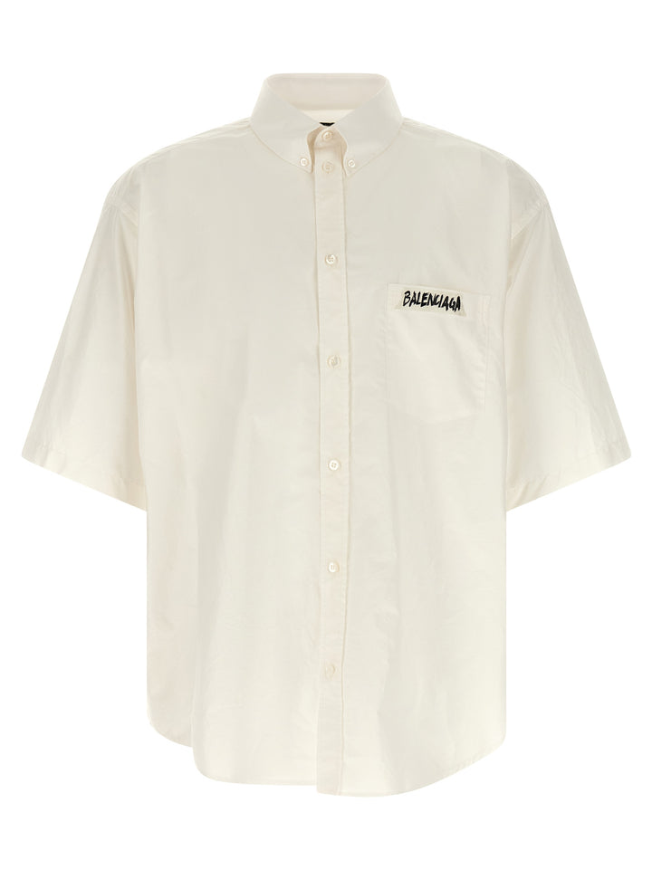 Balenciaga White Cotton Blouse