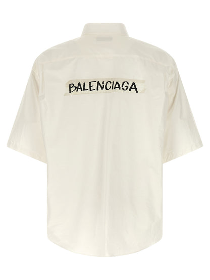 Balenciaga White Cotton Blouse
