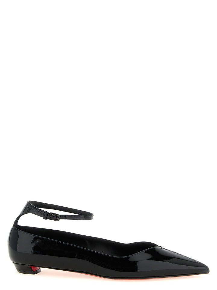 Christian Louboutin Black Calfskin Ballet Flats