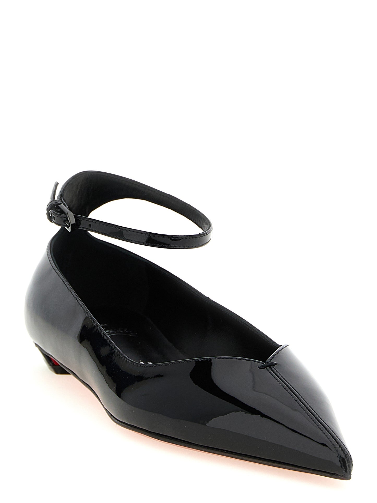 Christian Louboutin Black Calfskin Ballet Flats