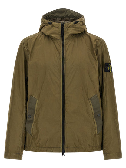 Stone Island Bicolor Polyamide Shell Jacket