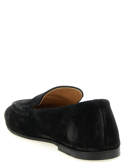 Marsell Black Calfskin Slip-On Loafers