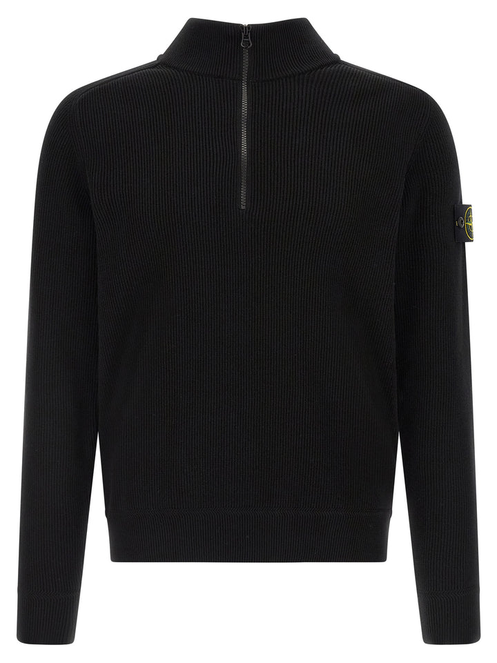 Stone Island Black Cotton Cardigan
