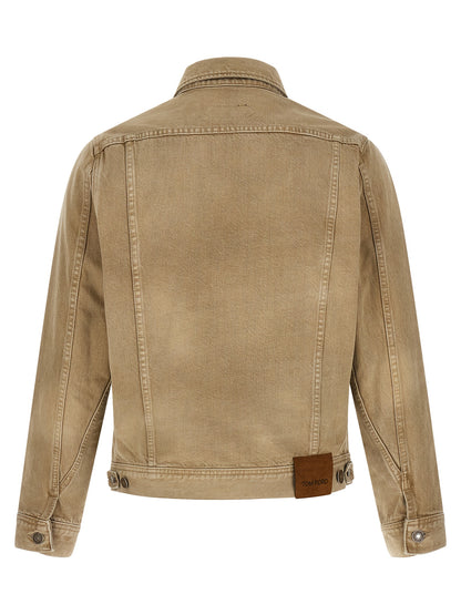 Tom Ford Beige Cotton Denim Jacket