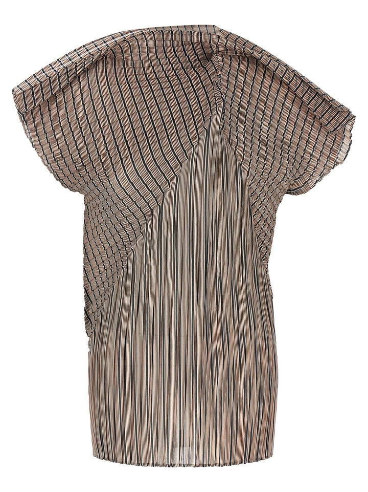 Issey Miyake Brown Polyester Blouse