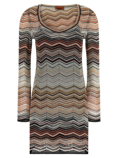 Missoni Brown Viscose Short Dress