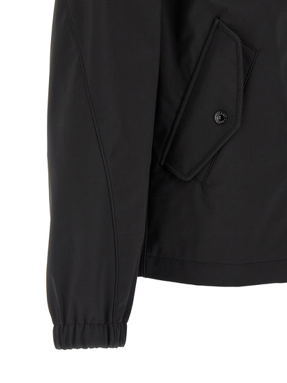 Stone Island Black Polyester Shell Jacket