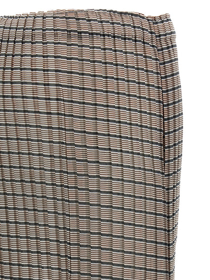 Issey Miyake Brown Polyester Mini Skirt