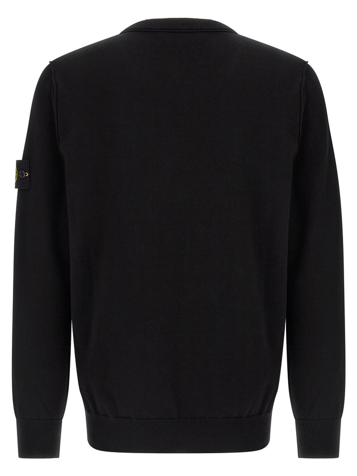 Stone Island Black Cotton Cardigan