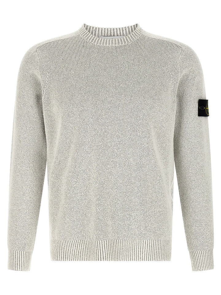 Stone Island Gray Cotton Cardigan