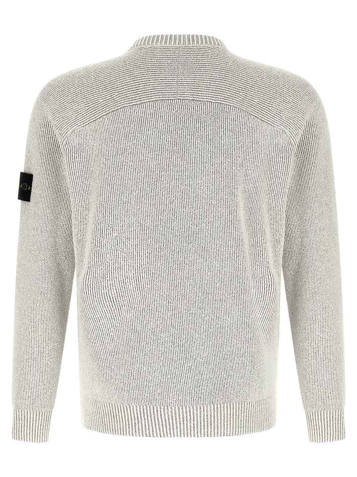 Stone Island Gray Cotton Cardigan