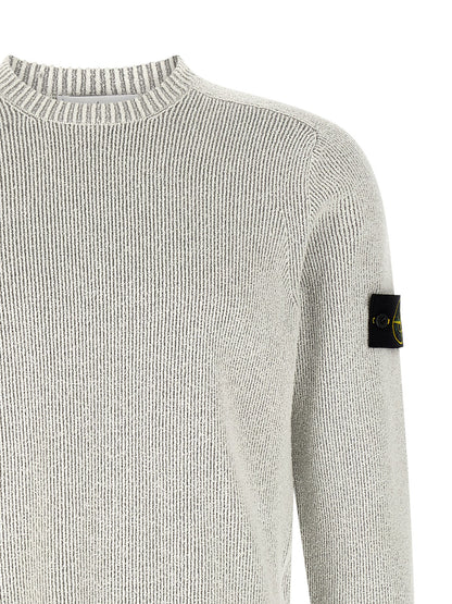 Stone Island Gray Cotton Cardigan