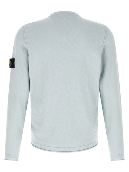 Stone Island Blue Cotton Cardigan