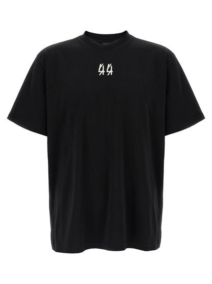 44 Label Group Black Cotton T-Shirt
