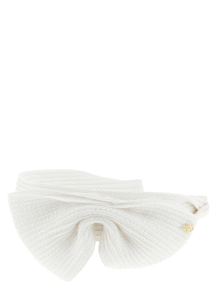 Maison Michel White Papier Headband