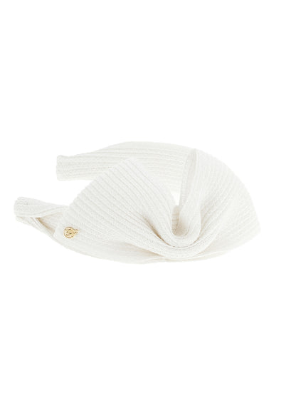 Maison Michel White Papier Headband